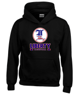 Liberty HS Boys Basketball Stacked - Youth Hoodie