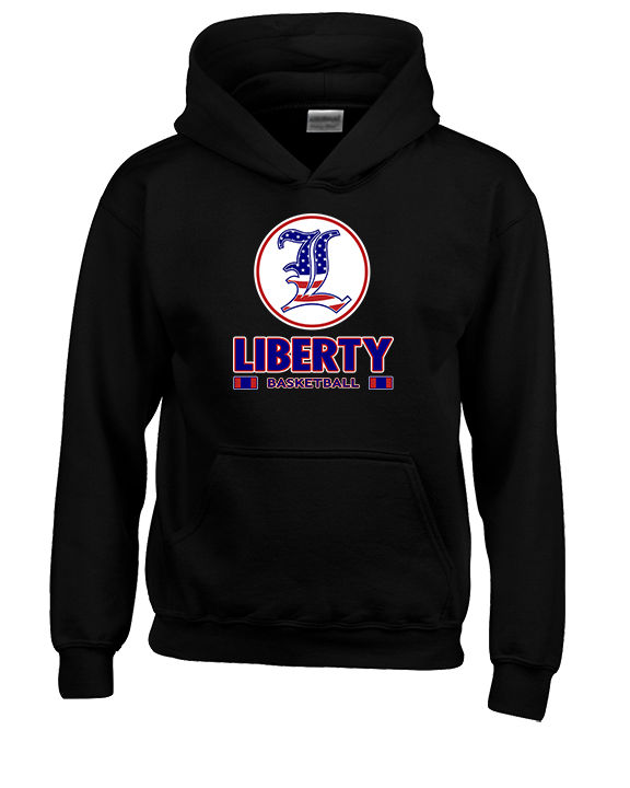Liberty HS Boys Basketball Stacked - Youth Hoodie