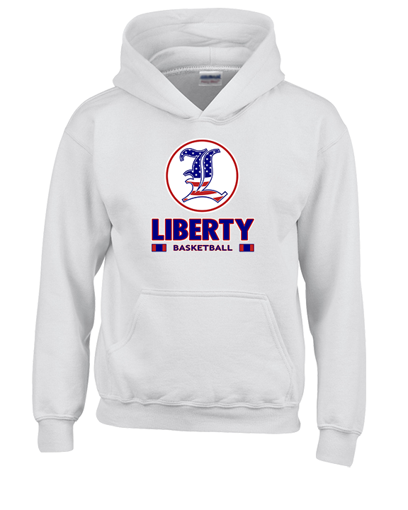 Liberty HS Boys Basketball Stacked - Youth Hoodie
