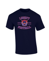 Liberty HS Football Curve - Cotton T-Shirt