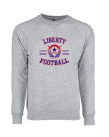 Liberty HS Football Curve - Crewneck Sweatshirt