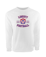 Liberty HS Football Curve - Crewneck Sweatshirt