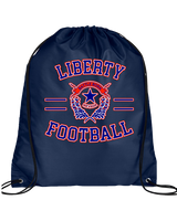 Liberty HS Football Curve - Drawstring Bag
