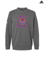 Liberty HS Football Curve - Mens Adidas Crewneck