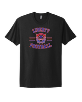 Liberty HS Football Curve - Mens Select Cotton T-Shirt