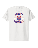 Liberty HS Football Curve - Mens Select Cotton T-Shirt