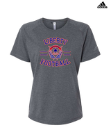 Liberty HS Football Curve - Womens Adidas Performance Shirt
