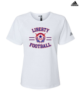 Liberty HS Football Curve - Womens Adidas Performance Shirt