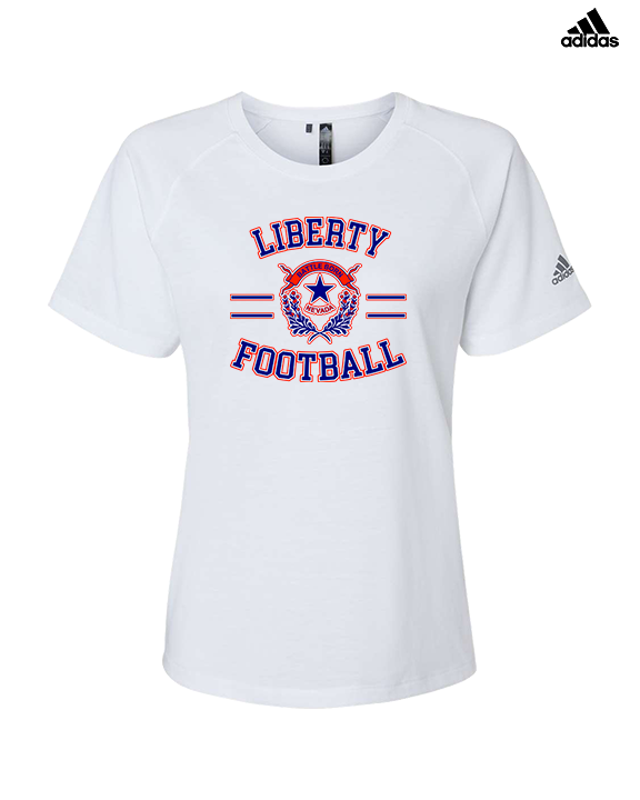 Liberty HS Football Curve - Womens Adidas Performance Shirt