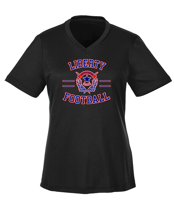 Liberty HS Football Curve - Womens Performance Shirt