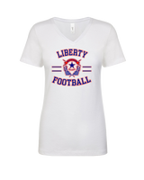 Liberty HS Football Curve - Womens Vneck