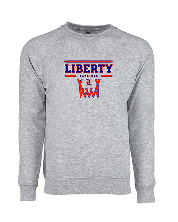 Liberty HS Girls Basketball Logo 01 - Crewneck Sweatshirt