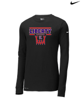Liberty HS Girls Basketball Logo 01 - Mens Nike Longsleeve