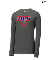Liberty HS Girls Basketball Logo 01 - Mens Nike Longsleeve