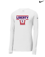 Liberty HS Girls Basketball Logo 01 - Mens Nike Longsleeve