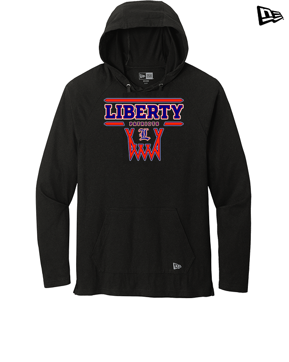 Liberty HS Girls Basketball Logo 01 - New Era Tri-Blend Hoodie