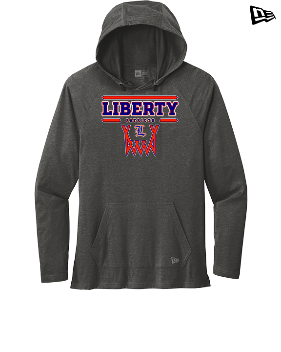 Liberty HS Girls Basketball Logo 01 - New Era Tri-Blend Hoodie
