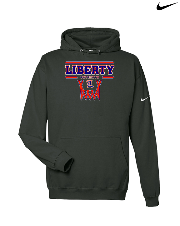 Liberty HS Girls Basketball Logo 01 - Nike Club Fleece Hoodie