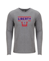 Liberty HS Girls Basketball Logo 01 - Tri-Blend Long Sleeve