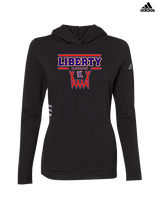 Liberty HS Girls Basketball Logo 01 - Womens Adidas Hoodie