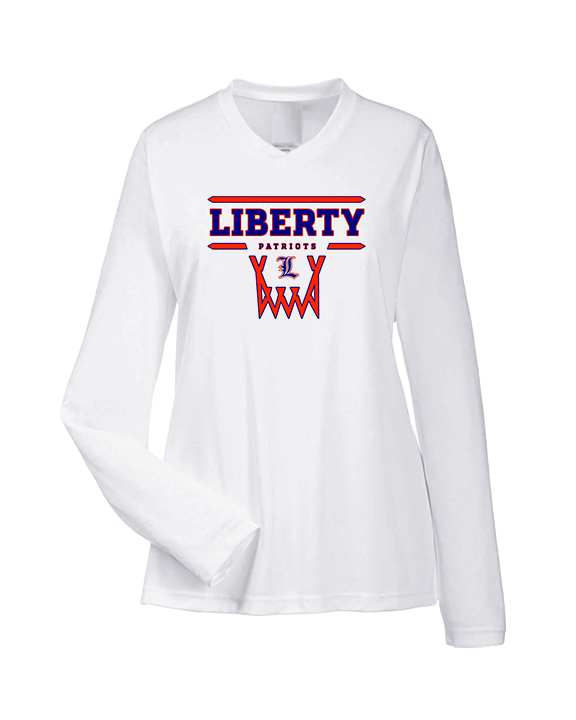 Liberty HS Girls Basketball Logo 01 - Womens Performance Longsleeve