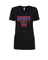 Liberty HS Girls Basketball Logo 01 - Womens Vneck