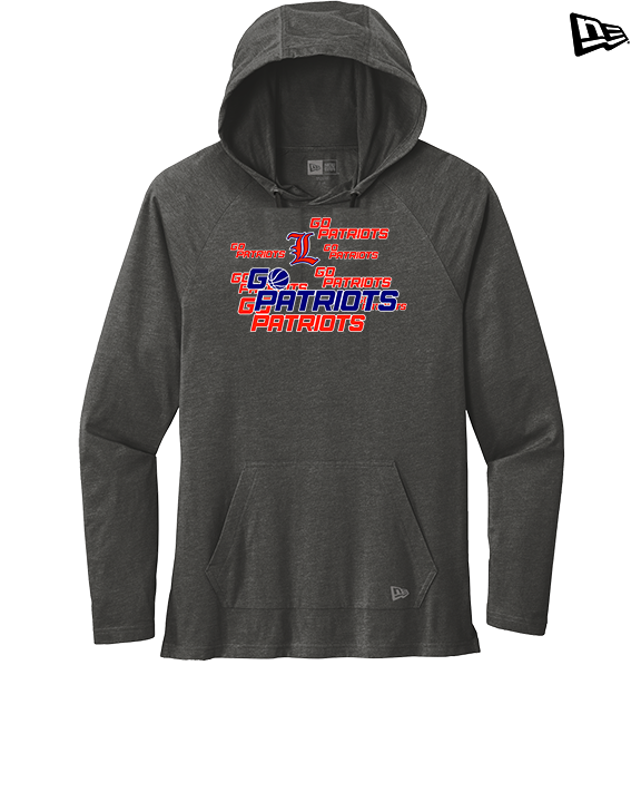 Liberty HS Girls Basketball Logo 02 - New Era Tri-Blend Hoodie