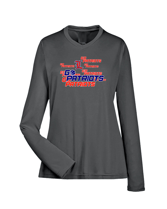 Liberty HS Girls Basketball Logo 02 - Womens Performance Longsleeve
