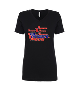 Liberty HS Girls Basketball Logo 02 - Womens Vneck