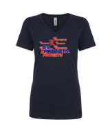 Liberty HS Girls Basketball Logo 02 - Womens Vneck