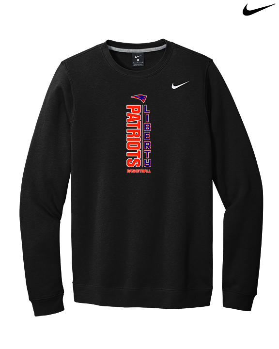 Liberty HS Girls Basketball Logo 03 - Mens Nike Crewneck