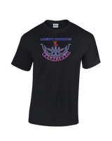 Liberty HS Girls Basketball Outline - Cotton T-Shirt