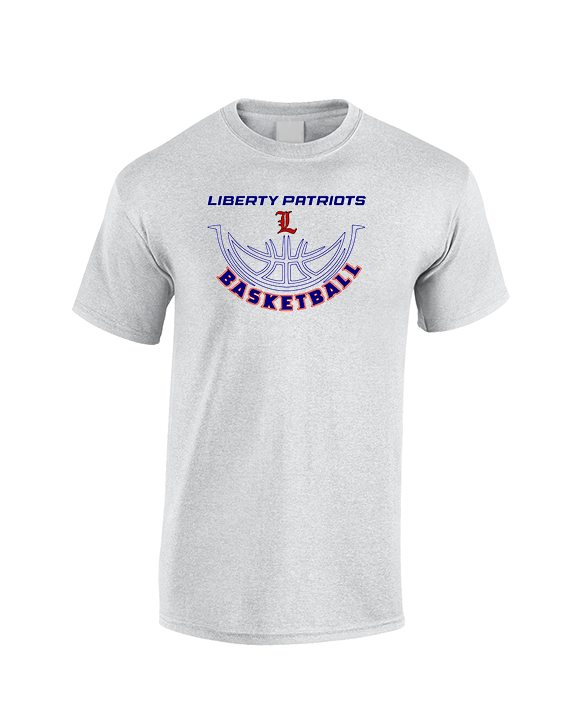 Liberty HS Girls Basketball Outline - Cotton T-Shirt