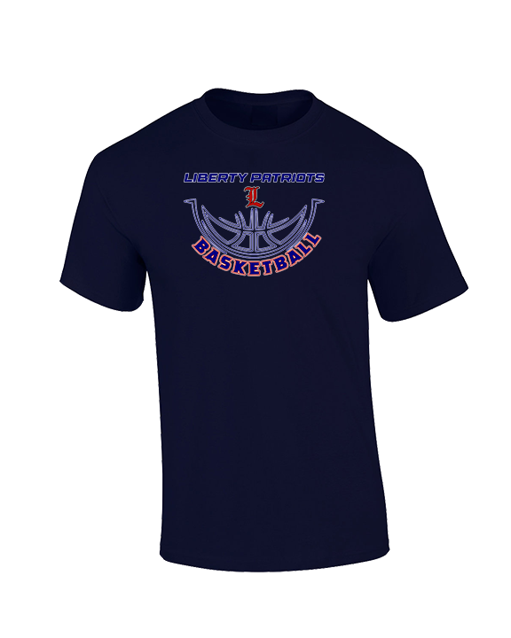 Liberty HS Girls Basketball Outline - Cotton T-Shirt