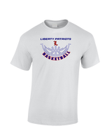 Liberty HS Girls Basketball Outline - Cotton T-Shirt