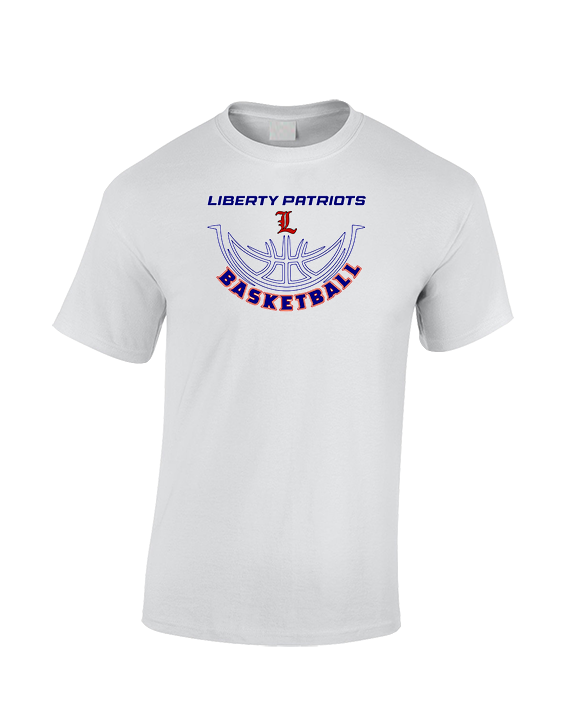 Liberty HS Girls Basketball Outline - Cotton T-Shirt