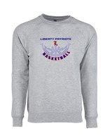 Liberty HS Girls Basketball Outline - Crewneck Sweatshirt