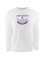 Liberty HS Girls Basketball Outline - Crewneck Sweatshirt
