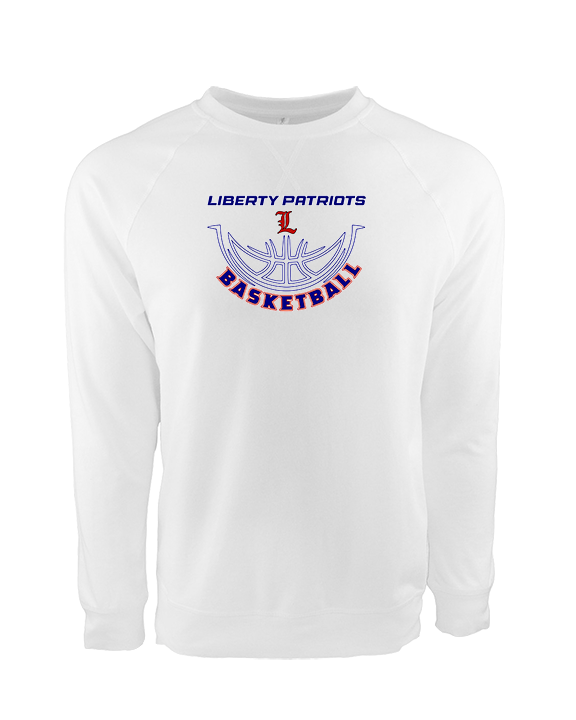 Liberty HS Girls Basketball Outline - Crewneck Sweatshirt