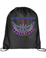 Liberty HS Girls Basketball Outline - Drawstring Bag