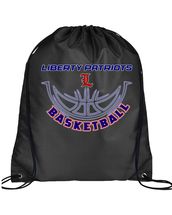 Liberty HS Girls Basketball Outline - Drawstring Bag