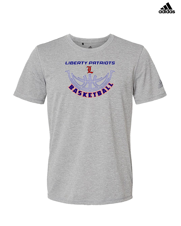 Liberty HS Girls Basketball Outline - Mens Adidas Performance Shirt
