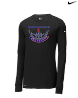 Liberty HS Girls Basketball Outline - Mens Nike Longsleeve