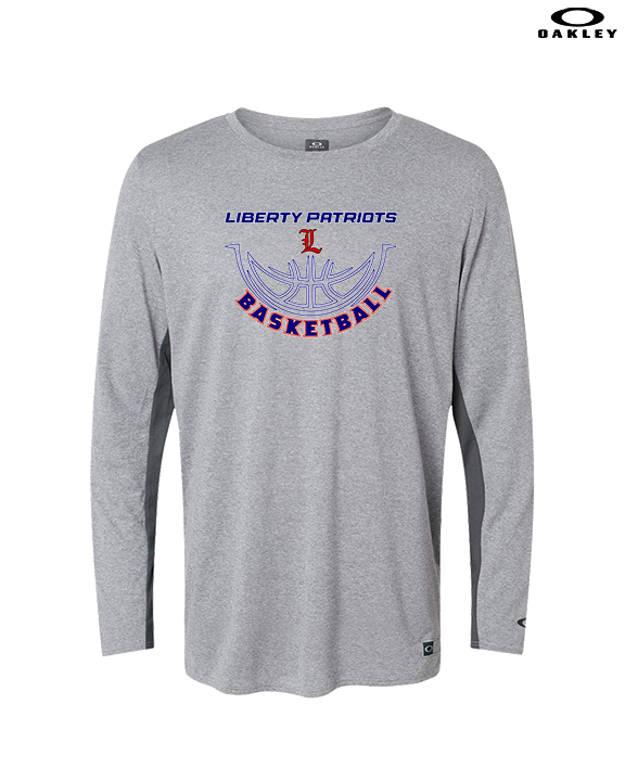 Liberty HS Girls Basketball Outline - Mens Oakley Longsleeve