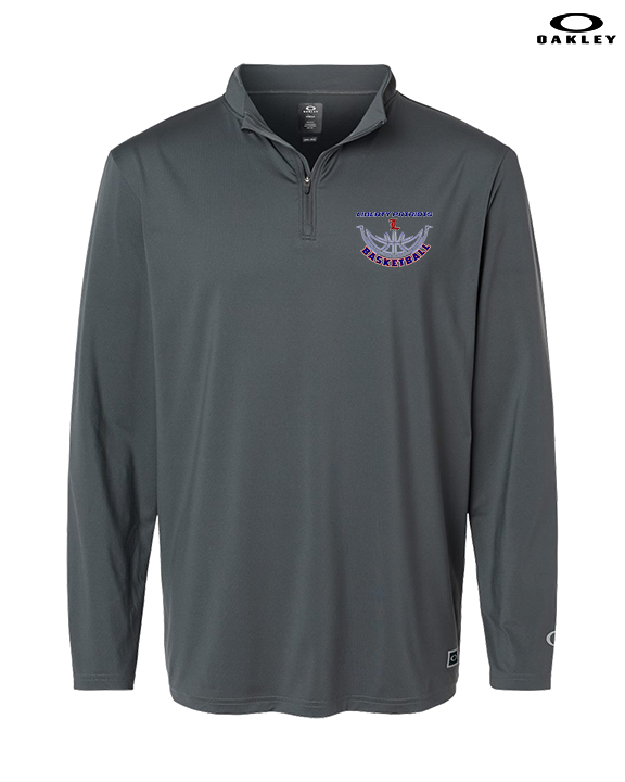 Liberty HS Girls Basketball Outline - Mens Oakley Quarter Zip
