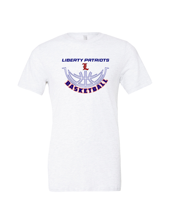 Liberty HS Girls Basketball Outline - Tri-Blend Shirt