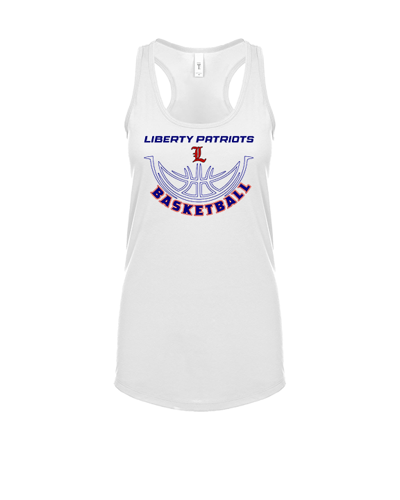 Liberty HS Girls Basketball Outline - Womens Tank Top