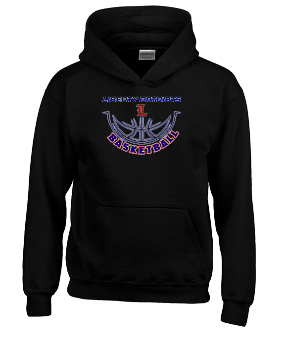Liberty HS Girls Basketball Outline - Youth Hoodie