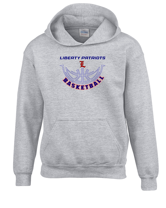Liberty HS Girls Basketball Outline - Youth Hoodie