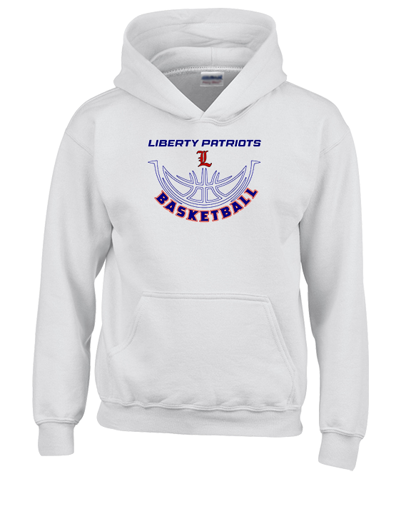 Liberty HS Girls Basketball Outline - Youth Hoodie
